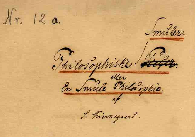 Philosophical Fragments