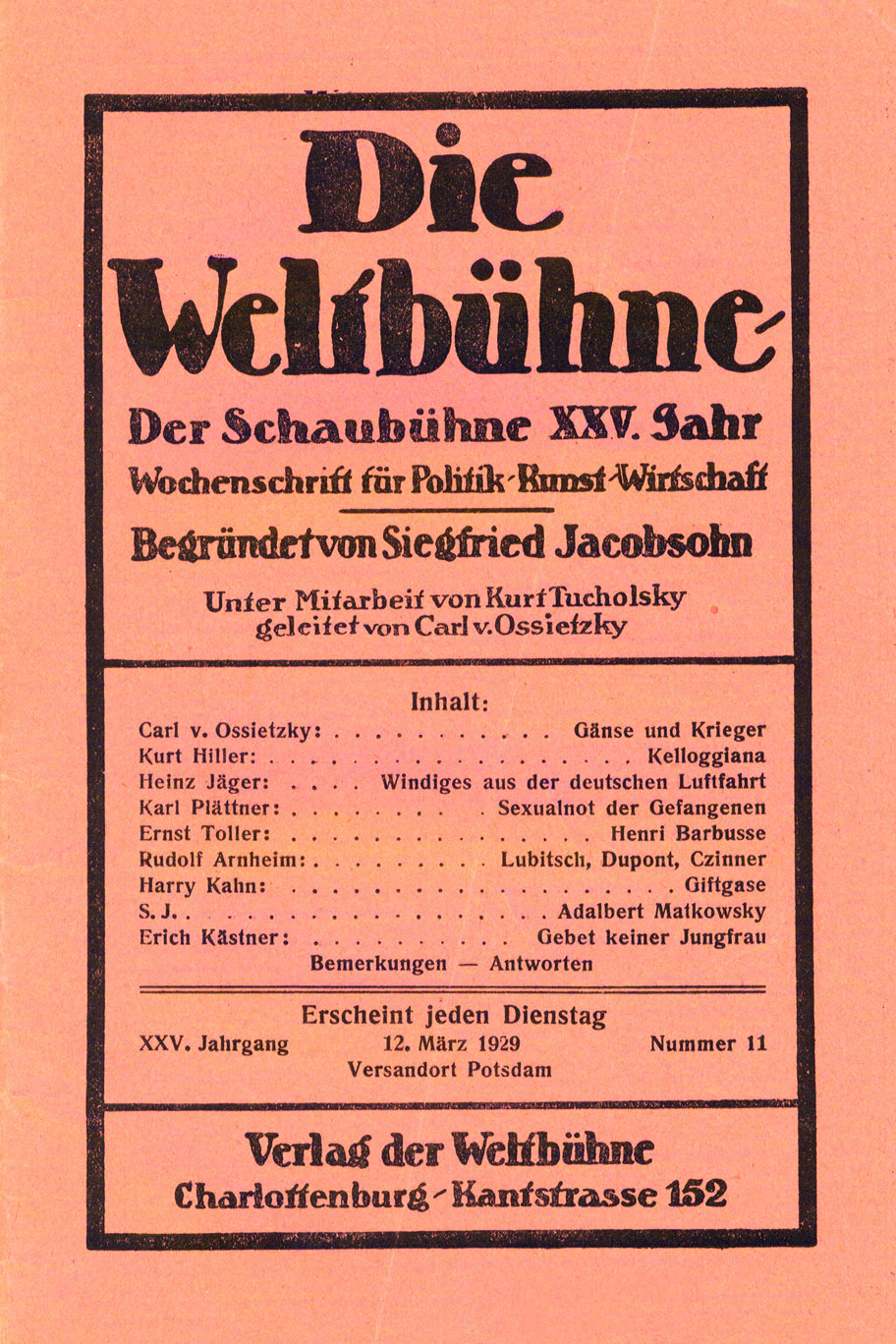 Die Weltbühne