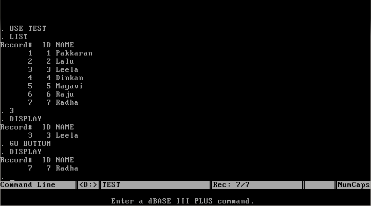 dBase