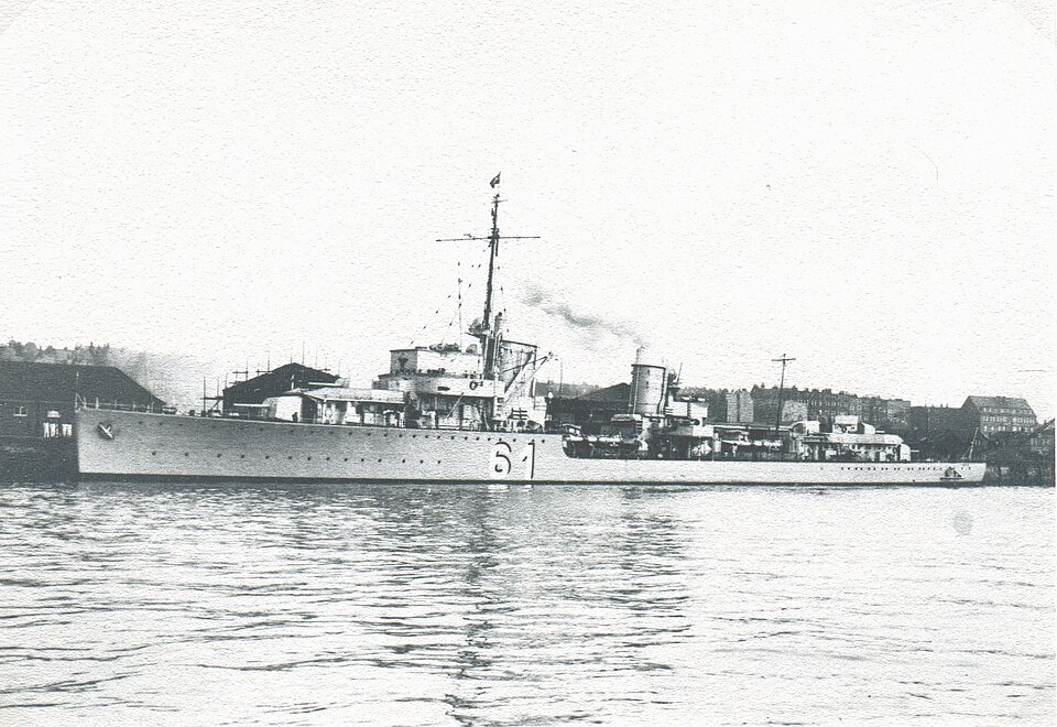 German destroyer Z9 Wolfgang Zenker
