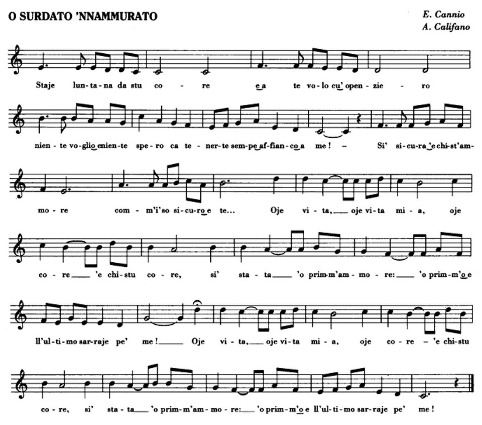 'O surdato 'nnammurato