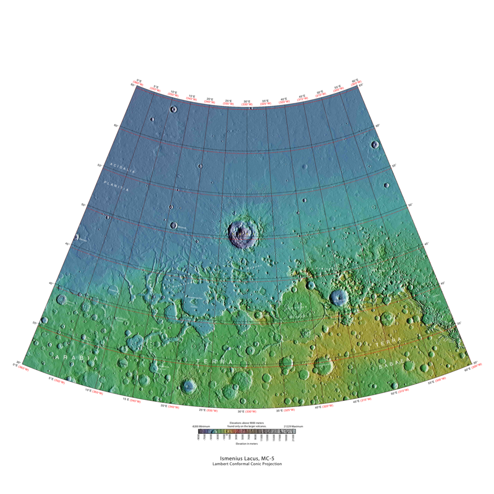 Ismenius Lacus quadrangle