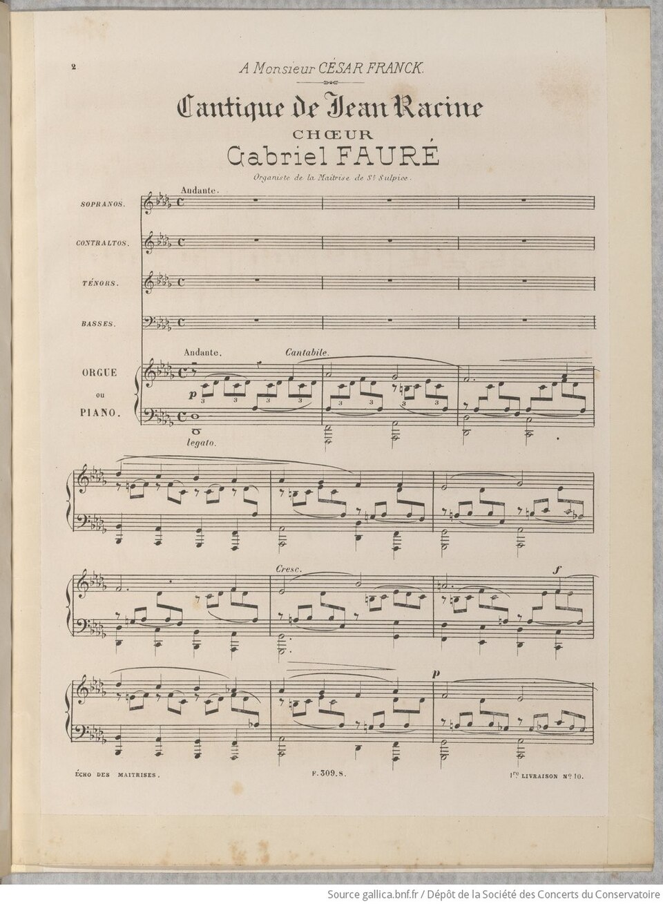 Cantique de Jean Racine
