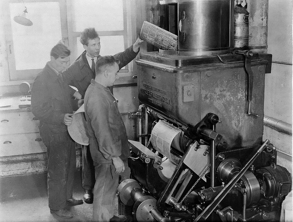 rotary printing press
