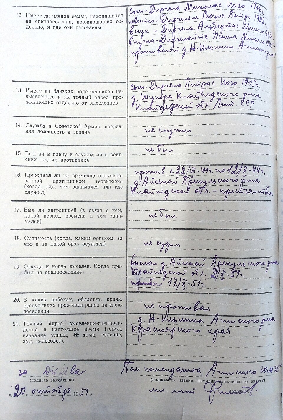 questionnaire