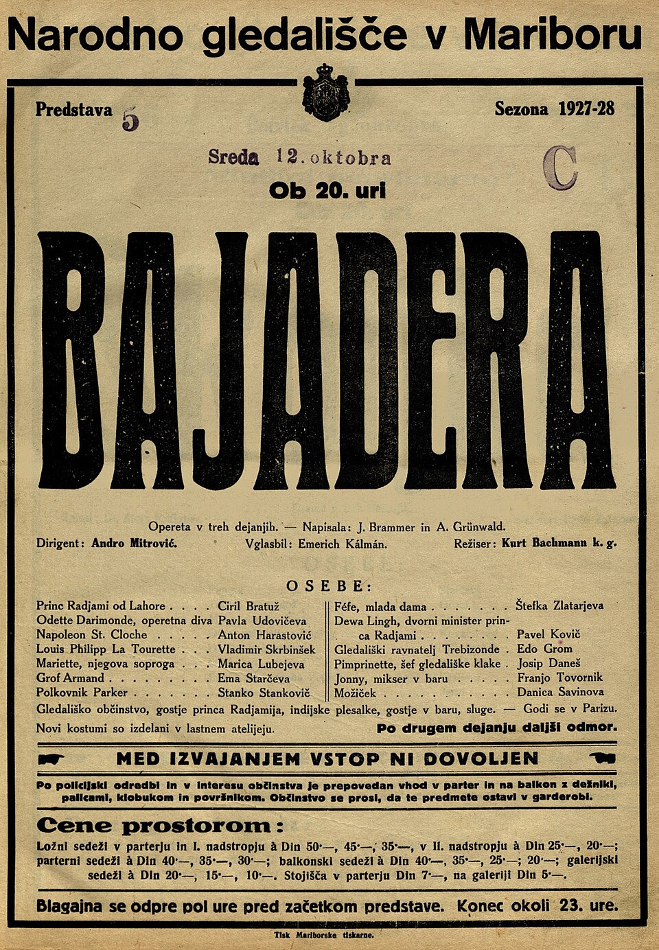 Die Bajadere