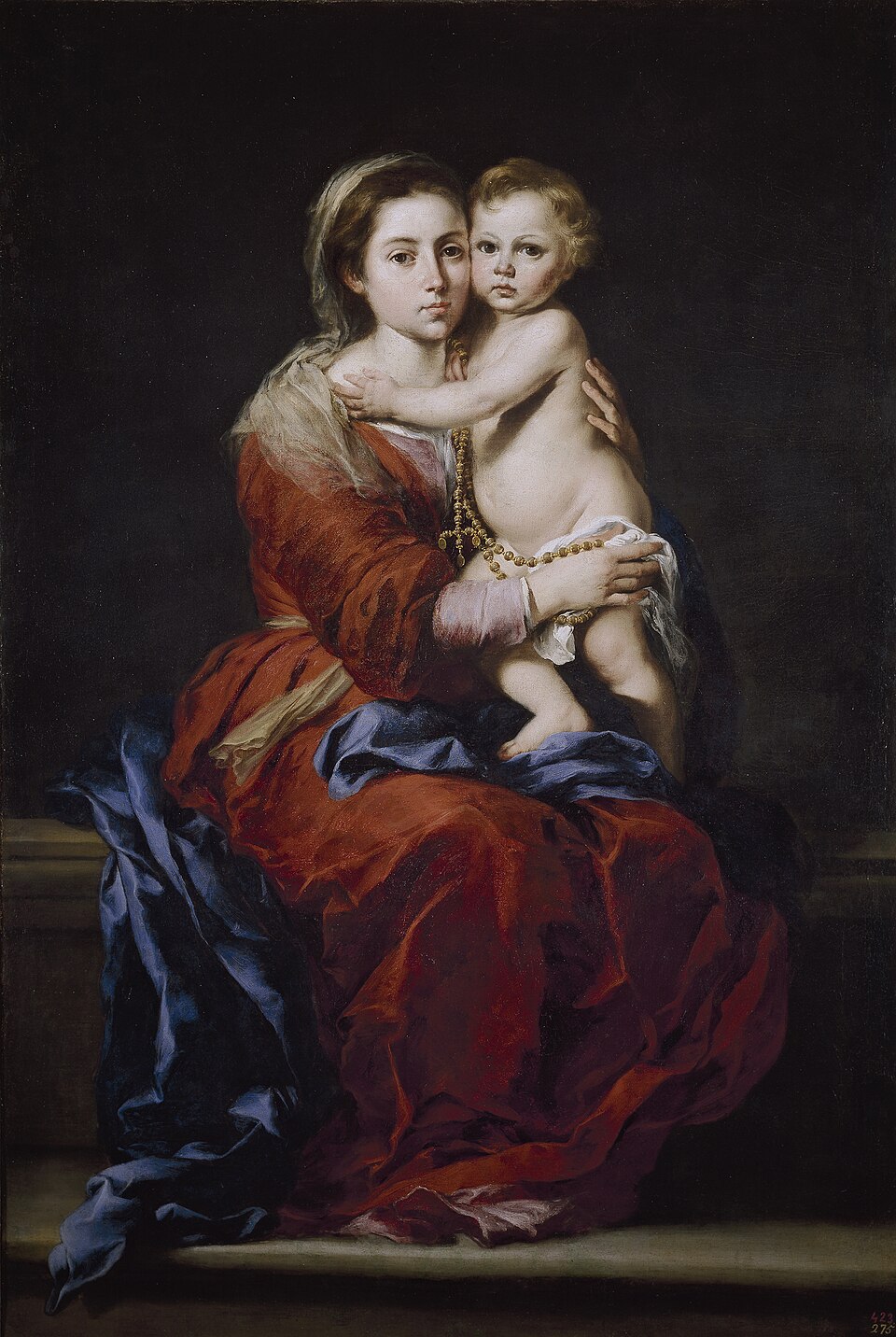 Virgin and Child with a Rosary