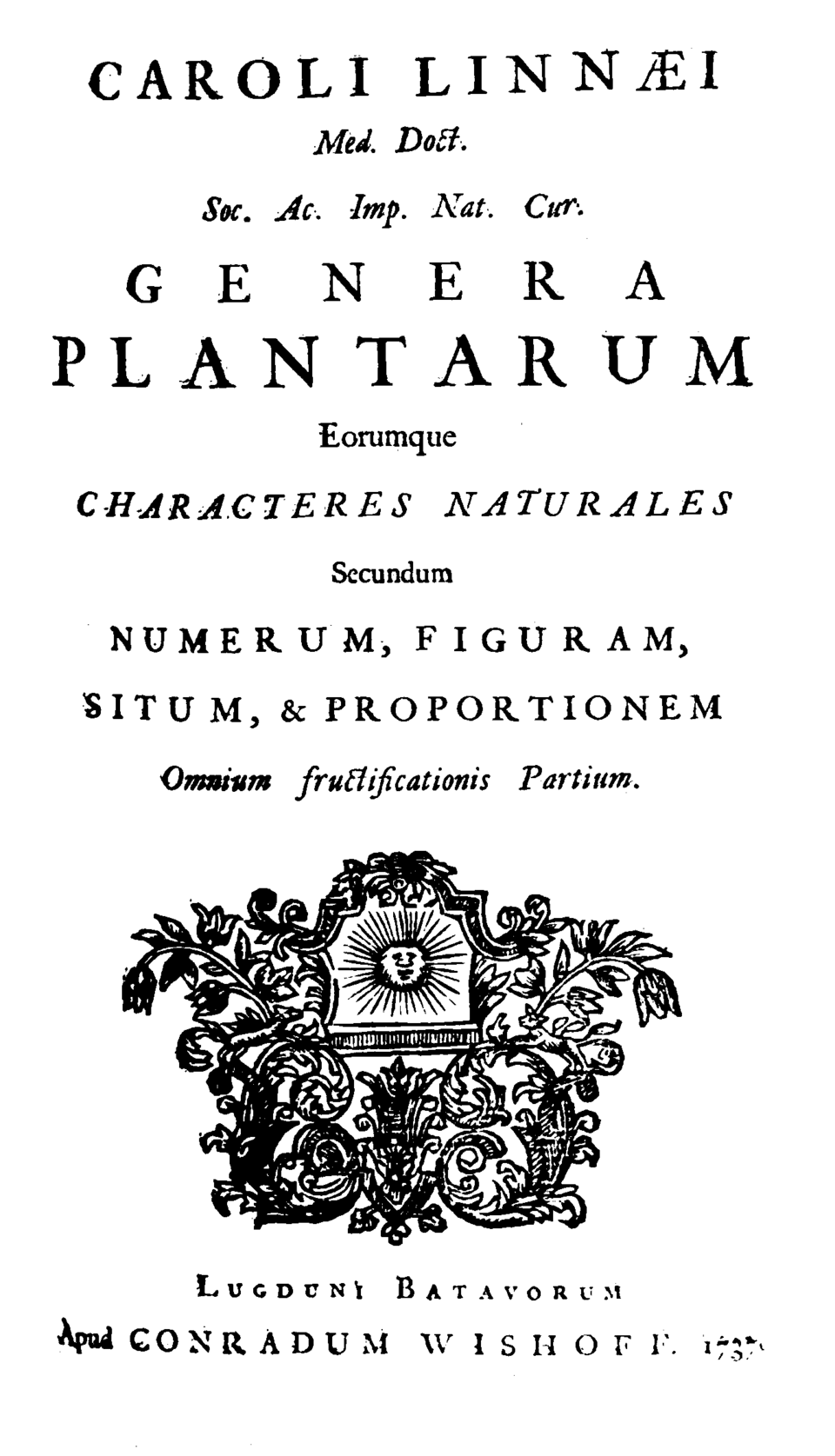Genera Plantarum