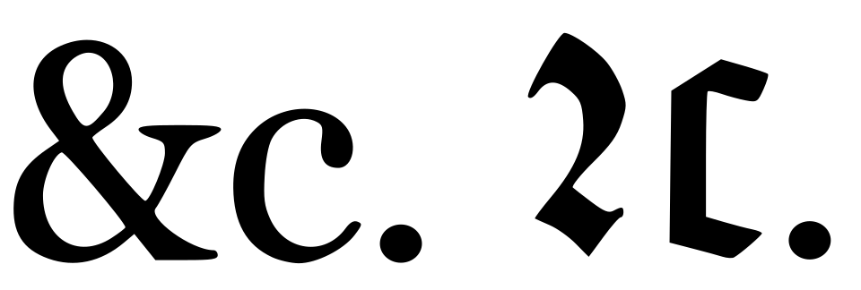 et cetera