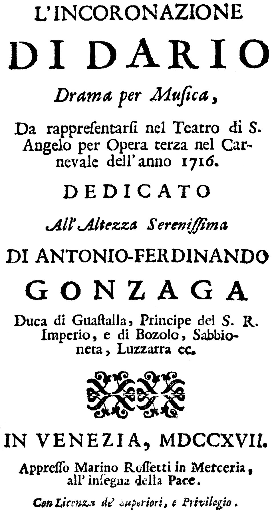 L'incoronazione di Dario