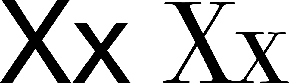 X/x
