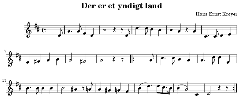 Der er et yndigt land