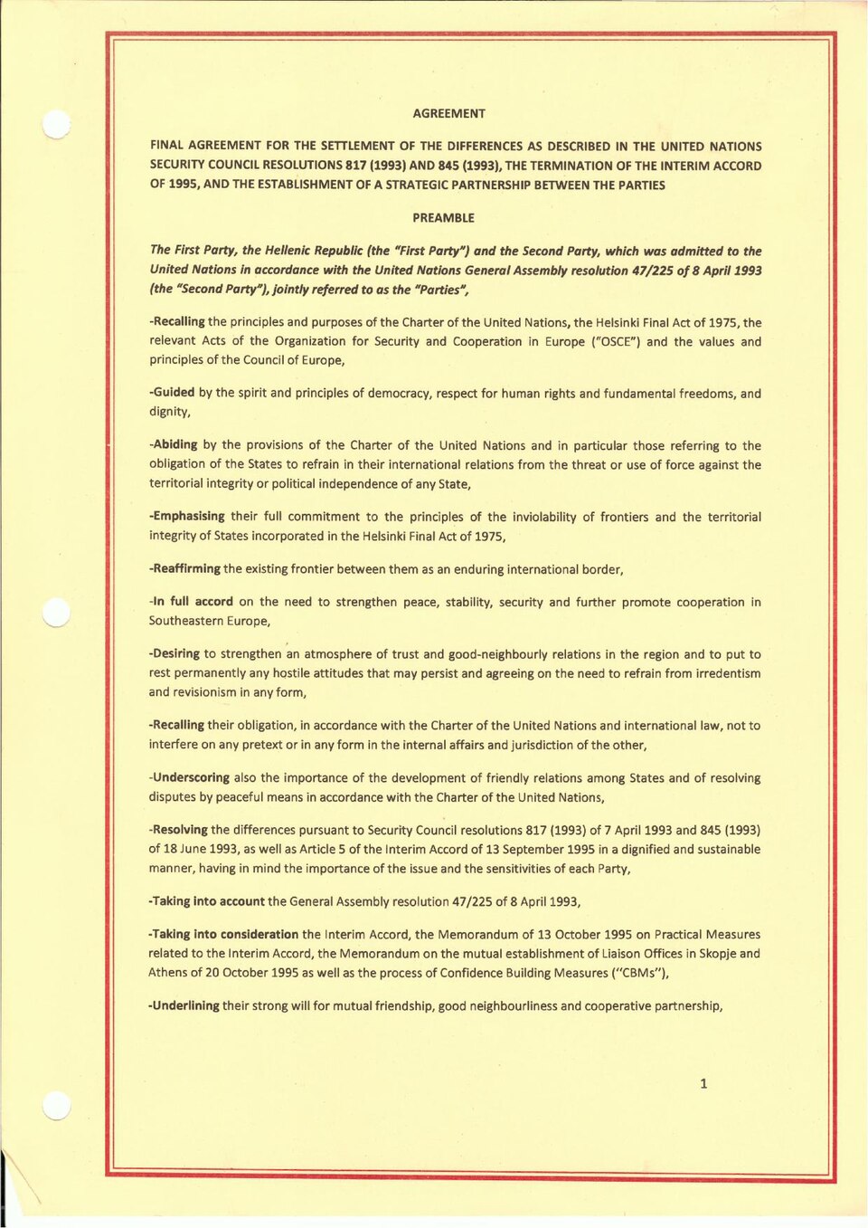 Prespa agreement